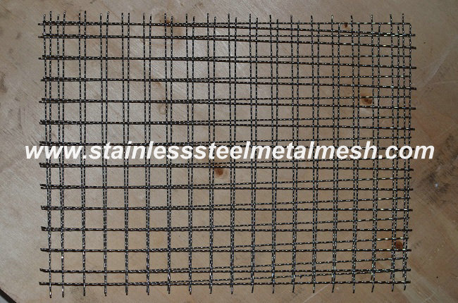 1.25mm Stainless Steel Wire 16mm Hole size Crimped Wire Mesh
