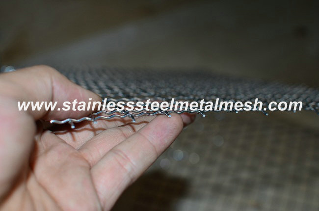 1.25mm Stainless Steel Wire 16mm Hole size Crimped Wire Mesh