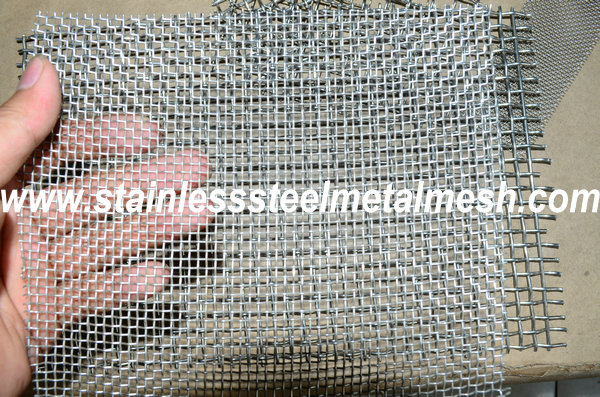 BWG10 (3.25mm Wire Dia.) Crimped Wire Mesh Aperture Size 10mm