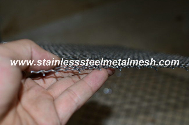 1.25mm Stainless Steel Wire 16mm Hole size Crimped Wire Mesh